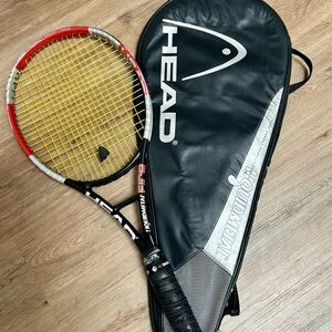 HEAD Liquidmetal Fire 102 in square Tennis Racket 4 1/8 with Black Case